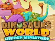 Miniatura oculta del mundo de los dinosaurios